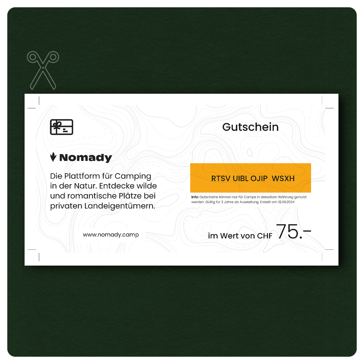 Nomady Gutschein Print @ Home