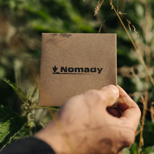 Nomady Gutschein aus nachhaltigem Graspapier